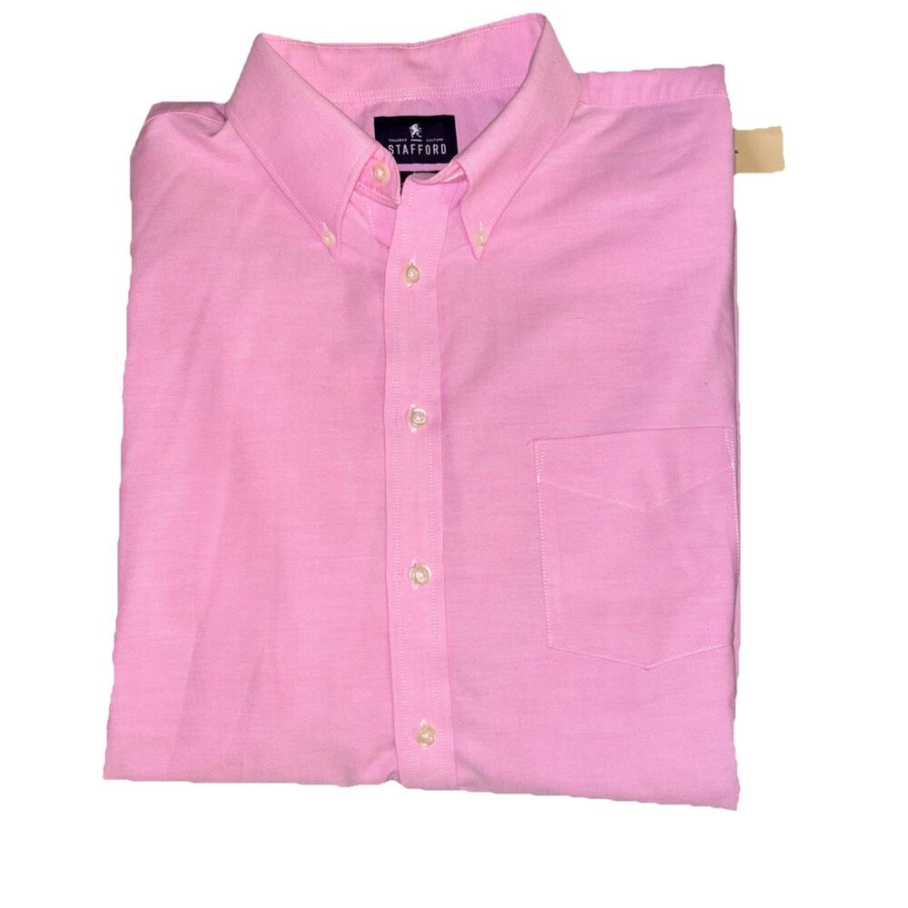 Stanford Men’s Pink Long Sleeve Button down Size 18